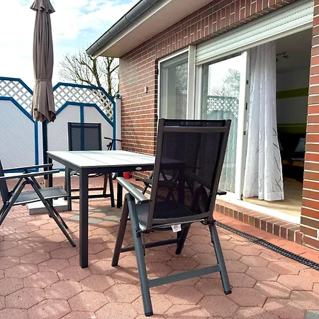 Krabbe 1 In Bensersiel Mit Garten & Terrasse Apartmán
